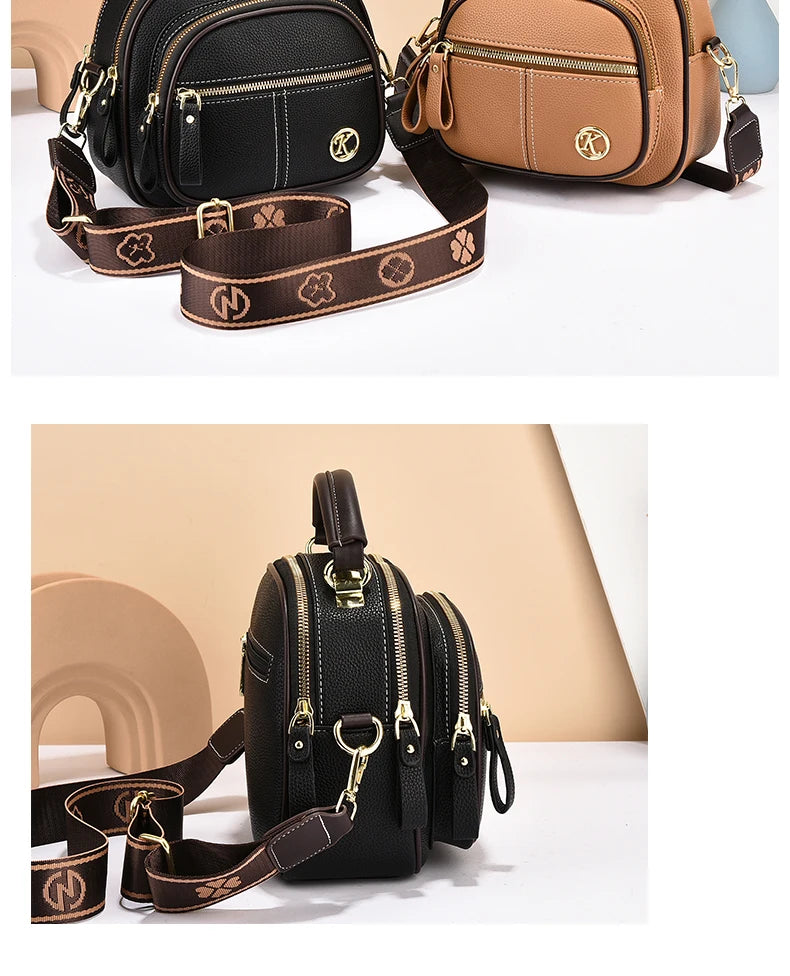 Bolsa Crossbody  (Com Vários Bolsos)